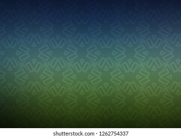 Dark Blue, Green vector background with triangles, rectangles. Lines, rhombus with colorful gradient. Pattern for commercials.