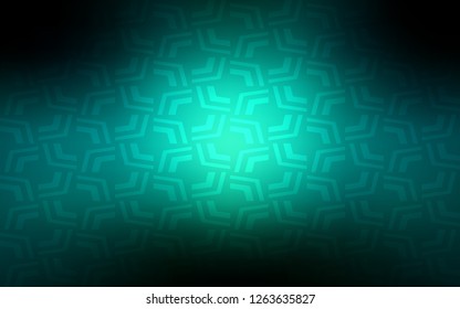 Dark Blue, Green vector background with bubble shapes. Colorful abstract illustration with gradient lines. Marble style for your business design.