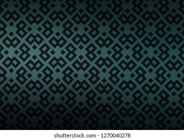 Dark Blue, Green vector background with rectangles. Modern abstract illustration with colorful rectangles. Best design for your ad, poster, banner.