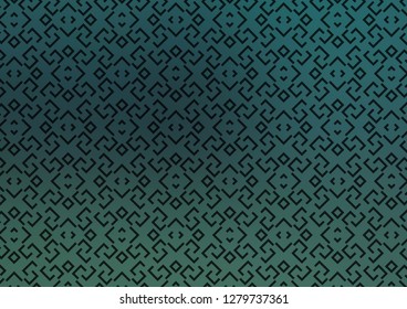 Dark Blue, Green vector background with straight lines. Modern geometrical abstract illustration with staves. Backdrop for TV commercials.