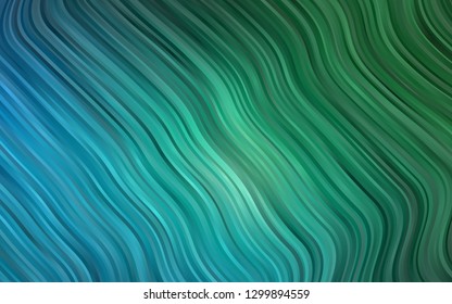 Dark Blue, Green vector background with bubble shapes. Geometric illustration in marble style with gradient.  The elegant pattern for brand book.