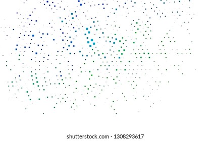 Dark Blue, Green vector background with rectangles. Decorative design in abstract style with rectangles. Best design for your ad, poster, banner.