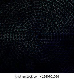 Dark Blue, Green vector background with circles. Abstract decorative design in gradient style with bubbles. Design for posters, banners.