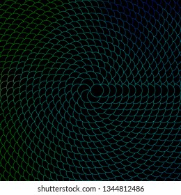 Dark Blue, Green vector background with circles. Glitter abstract illustration with colorful drops. Pattern for wallpapers, curtains.