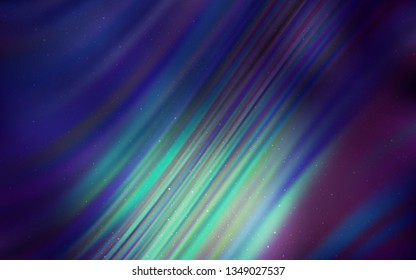 Dark Blue, Green vector background with astronomical stars. Modern abstract illustration with Big Dipper stars. Smart design for your business advert.