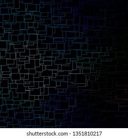 Dark Blue, Green vector background in polygonal style. Colorful illustration with gradient rectangles and squares. Best design for your ad, poster, banner.