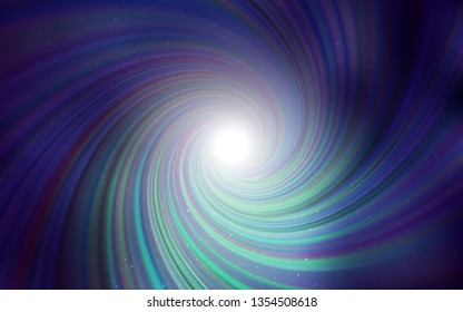 Dark Blue, Green vector background with astronomical stars. Shining colored illustration with bright astronomical stars. Best design for your ad, poster, banner.