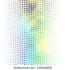 Dark Blue, Green vector background with rectangles. Rectangles with colorful gradient on abstract background. Pattern for commercials, ads.