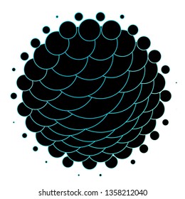 Dark Blue, Green vector background with circles. Abstract colorful disks on simple gradient background. Pattern for websites, landing pages.