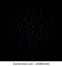 Dark Blue, Green vector background with small and big stars. Modern geometric abstract illustration with stars. Pattern for new year ad, booklets.