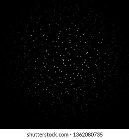 Dark Blue, Green vector background with colorful stars. Modern geometric abstract illustration with stars. Pattern for new year ad, booklets.