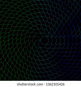 Dark Blue, Green vector background with circles. Modern abstract illustration with colorful circle shapes. Design for posters, banners.