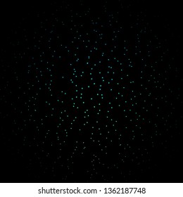 Dark Blue, Green vector background with colorful stars. Modern geometric abstract illustration with stars. Pattern for new year ad, booklets.