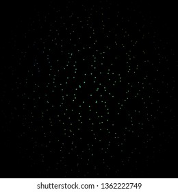 Dark Blue, Green vector background with small and big stars. Blur decorative design in simple style with stars. Pattern for wrapping gifts.