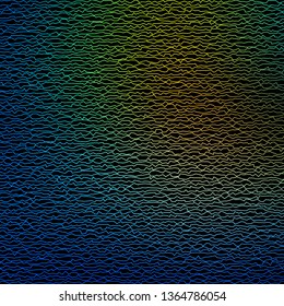 Dark Blue, Green vector background with bent lines. Colorful illustration, which consists of curves. Pattern for booklets, leaflets.