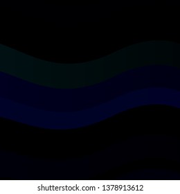 Dark Blue, Green vector background with bent lines. Abstract illustration with bandy gradient lines. Pattern for websites, landing pages.