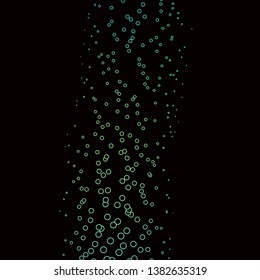 Dark Blue, Green vector background with circles. Illustration with set of shining colorful abstract spheres. Pattern for wallpapers, curtains.