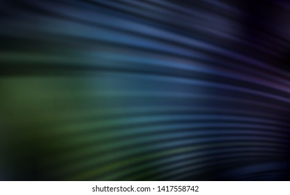 Dark Blue, Green vector background with bent lines. Shining colorful illustration in simple style. Elegant pattern for a brand book.