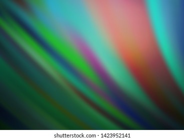 Dark Blue, Green vector background with liquid shapes. Colorful illustration in abstract marble style with gradient. Marble style for your business design.