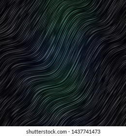 Dark Blue, Green vector background with bows. Colorful illustration, which consists of curves. Best design for your posters, banners.