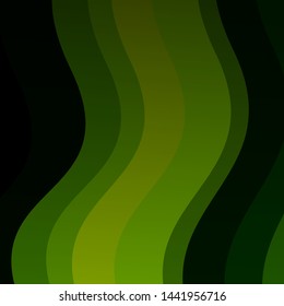 Dark Blue, Green vector background with curves. Illustration in halftone style with gradient curves. Pattern for busines booklets, leaflets