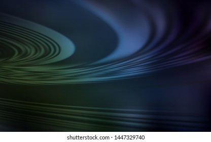 Dark Blue, Green vector background with curved lines. Colorful illustration in simple style with gradient. A completely new template for your design.