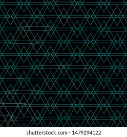 Dark Blue, Green vector background with lines, triangles. Gradient triangles in abstract style on simple form. Pattern for booklets, leaflets