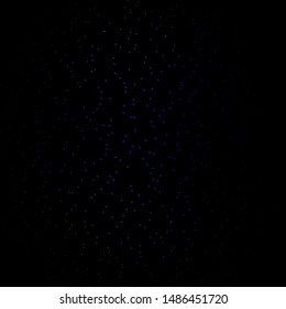 Dark Blue, Green vector background with small and big stars. Decorative illustration with stars on abstract template. Theme for cell phones.