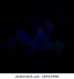 Dark Blue, Green vector background with bent lines. Abstract illustration with gradient bows. Best design for your posters, banners.