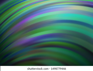 Dark Blue, Green vector background with lamp shapes. Creative illustration in halftone marble style with gradient. The elegant pattern for brand book.