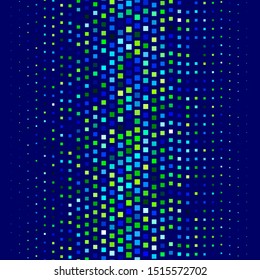 Dark Blue, Green vector background in polygonal style. Illustration with a set of gradient rectangles. Pattern for websites, landing pages.