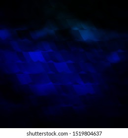 Dark Blue, Green vector background with hexagons. Glitter abstract illustration in hexagonal style. Design for website posters, banners.