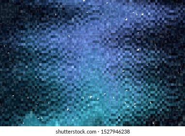 Dark Blue, Green vector background with rectangles. Illustration with set of colorful rectangles. Modern template for your landing page.