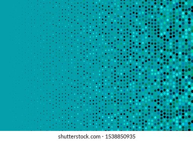 Dark Blue, Green vector background with bubbles. Modern abstract illustration with colorful water drops. Template for your brand book.