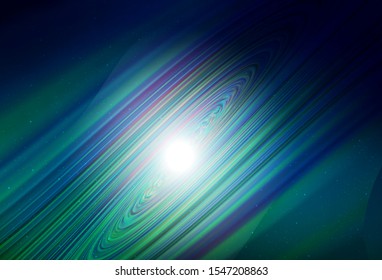 Dark Blue, Green vector background with astronomical stars. Shining illustration with sky stars on abstract template. Pattern for astrology websites.