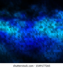 Dark Blue, Green vector background with polygonal style. Abstract gradient illustration with triangles. Template for wallpapers.