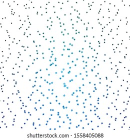 Dark Blue, Green vector background with colorful stars. Colorful illustration in abstract style with gradient stars. Pattern for new year ad, booklets.