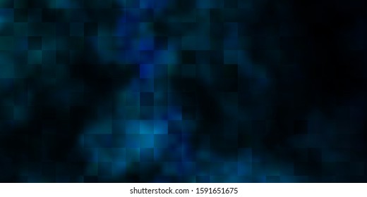 Dark Blue, Green vector background in polygonal style. Abstract gradient illustration with colorful rectangles. Modern template for your landing page.