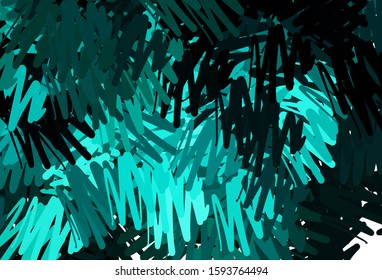 Dark Blue, Green vector background with straight lines. Blurred decorative design in simple style with lines. Best design for your ad, poster, banner.