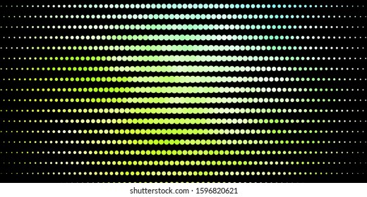 Dark Blue, Green vector background with spots. Glitter abstract illustration with colorful drops. Pattern for websites.