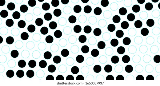 Dark Blue, Green vector background with bubbles. Abstract decorative design in gradient style with bubbles. Pattern for booklets, leaflets.