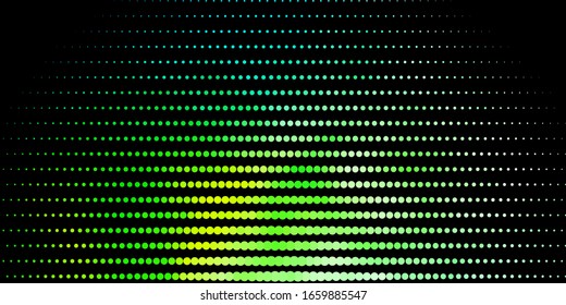 Dark Blue, Green vector background with bubbles. Abstract colorful disks on simple gradient background. Pattern for business ads.