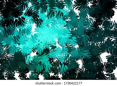 Dark Blue, Green vector background with stright stripes. Lines on blurred abstract background with gradient. Pattern for ad, booklets, leaflets.