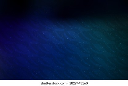 Dark Blue, Green vector background with straight lines. Colorful shining illustration with lines on abstract template. Best design for your ad, poster, banner.
