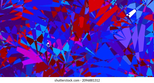Azul oscuro, fondo vectorial verde con triángulos. Ilustración de material web con triángulos abstractos coloridos. Plantilla para comerciales.