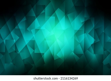 Azul oscuro, fondo vectorial verde con rectángulos. Rectángulos sobre fondo abstracto con gradiente colorido. Patrón de anuncios comerciales, folletos, folletos