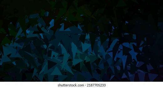 Dark Blue, Green vector background with random forms. Simple design in abstract style with gradient forms. Simple illustration for your web site.