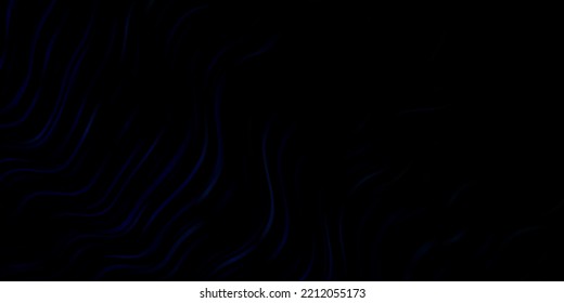 Dark Blue, Green vector background with lines. Bright illustration with gradient circular arcs. Smart design for your promotions.