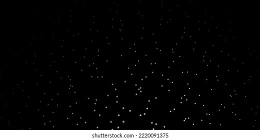 Dark Blue, Green vector background with colorful stars. Shining colorful illustration with small and big stars. Pattern for wrapping gifts.