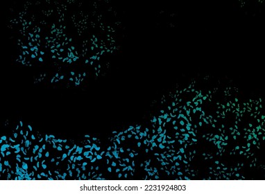 Azul oscuro, fondo vectorial verde con formas abstractas. Diseño decorativo en estilo abstracto con formas aleatorias. Mejor diseño inteligente para su negocio.